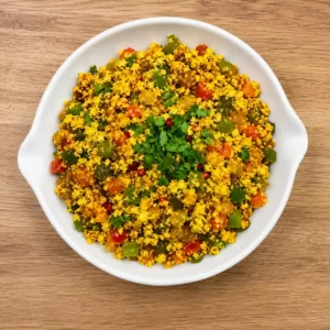 Fresh paneer cooked with onions, tomatoes, and Indian spices.