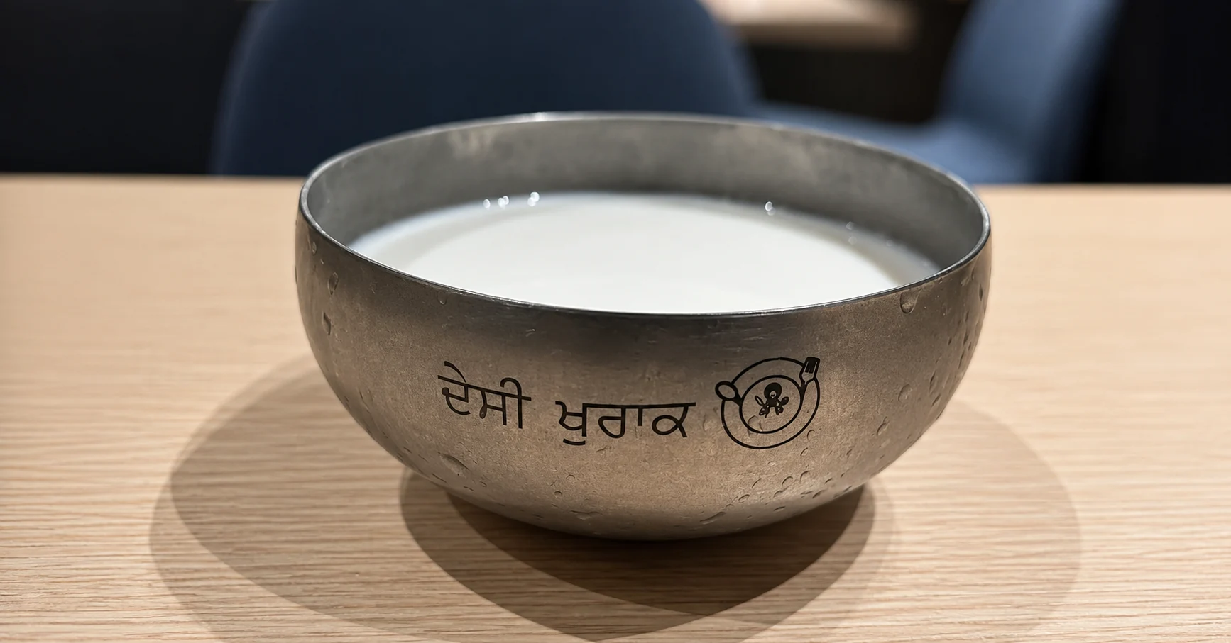 Refreshing shardai drink made with milk, nuts