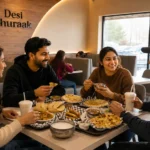 Family dining in Kitchener