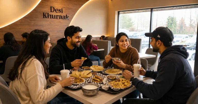 Family dining in Kitchener