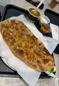 Amritsari kulcha with channe